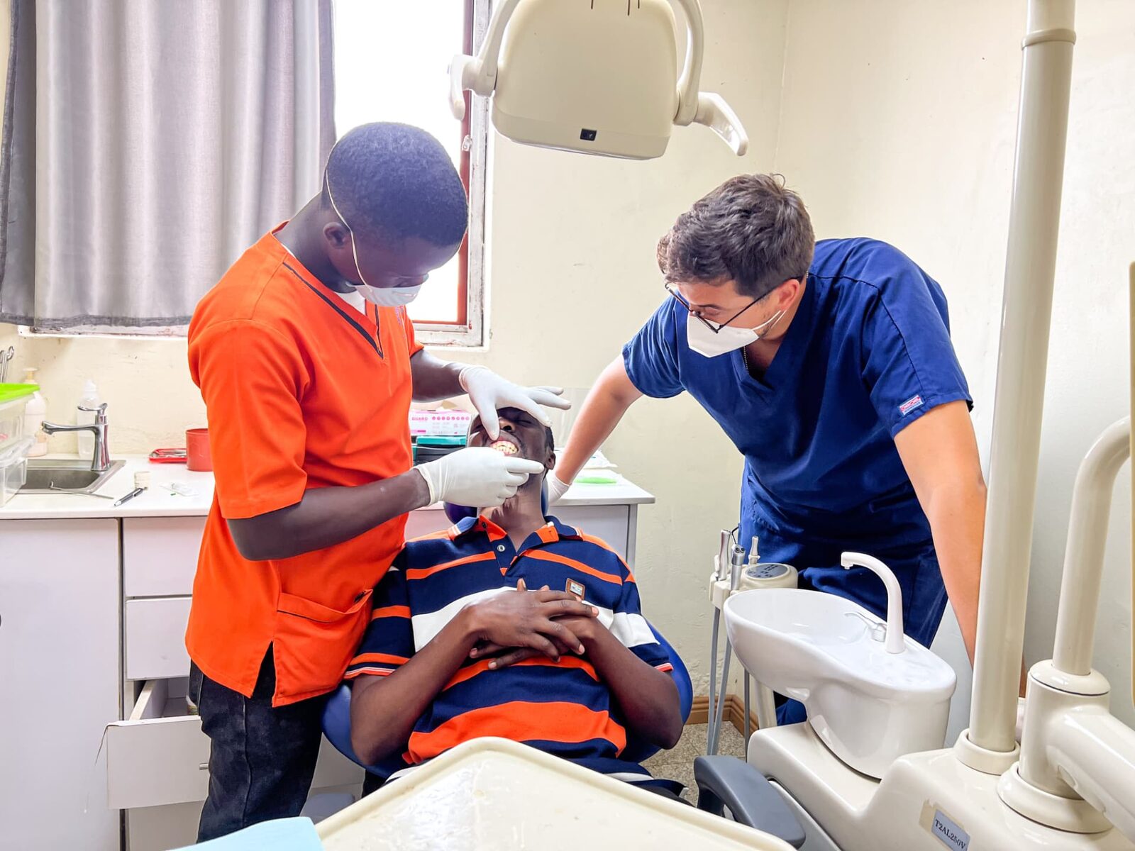 Dental treatment at the Kikaya Medical Center dental clinic, Uganda